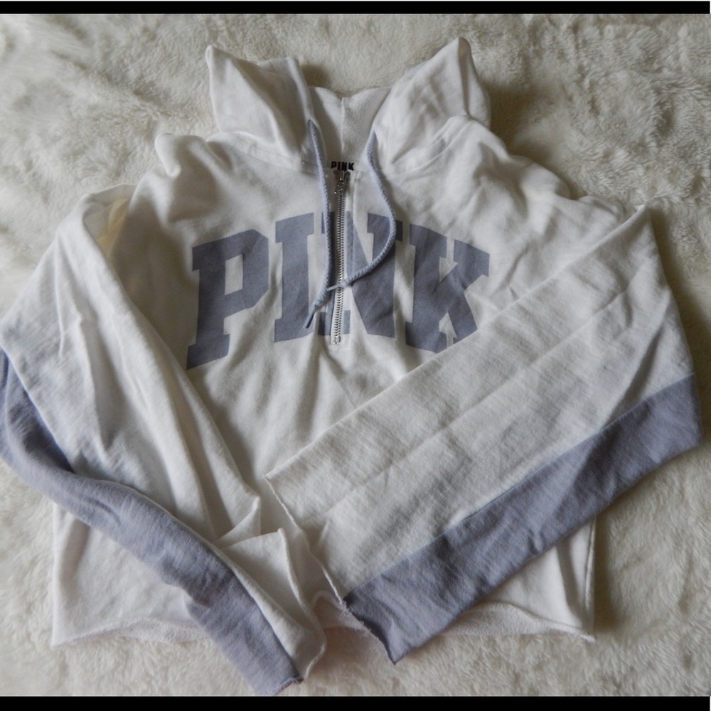 VS PINK cropped hoodie